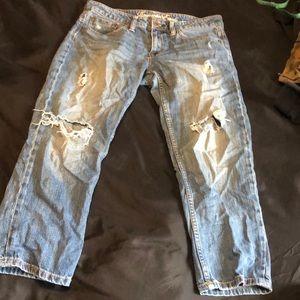 👑 2/$40 👑 American eagle cropped jeans